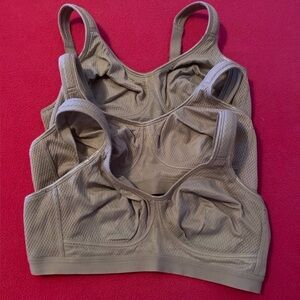 Seamless Comfort Wireless Mastectomy Bras- Beige
